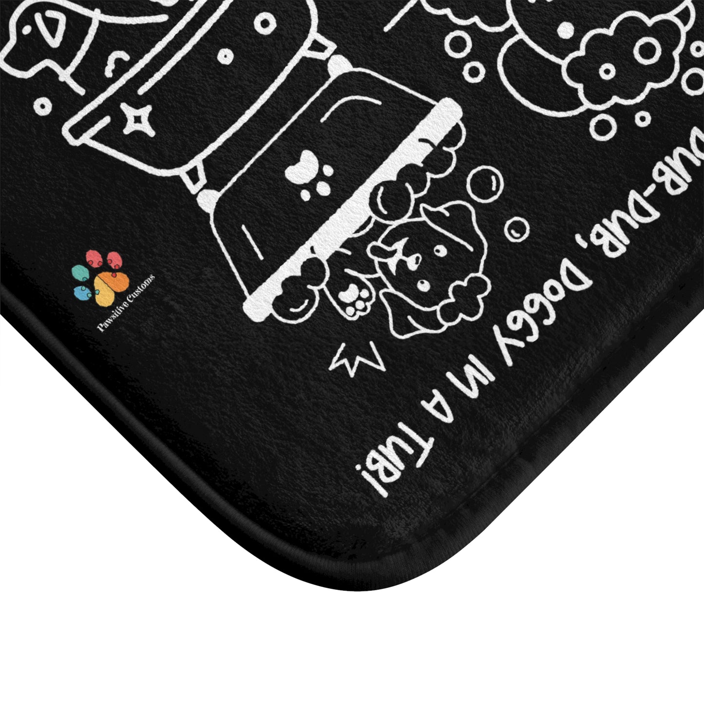 Doggy In a Tub Bath Mat