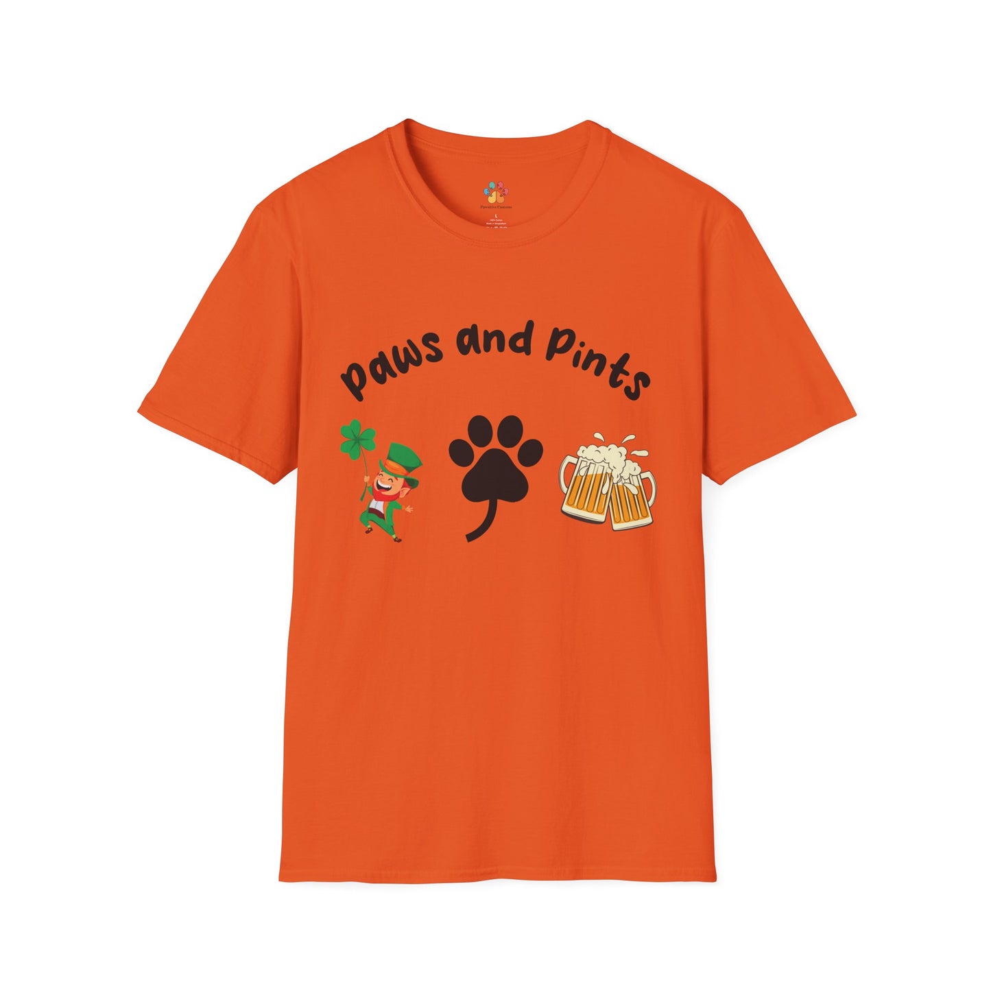 St. Patrick's Day Dog T-Shirt: Paws and Pints Shamrock Tee