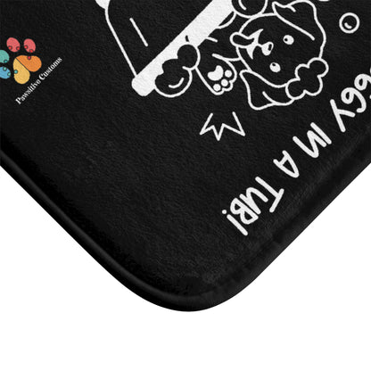 Doggy In a Tub Bath Mat
