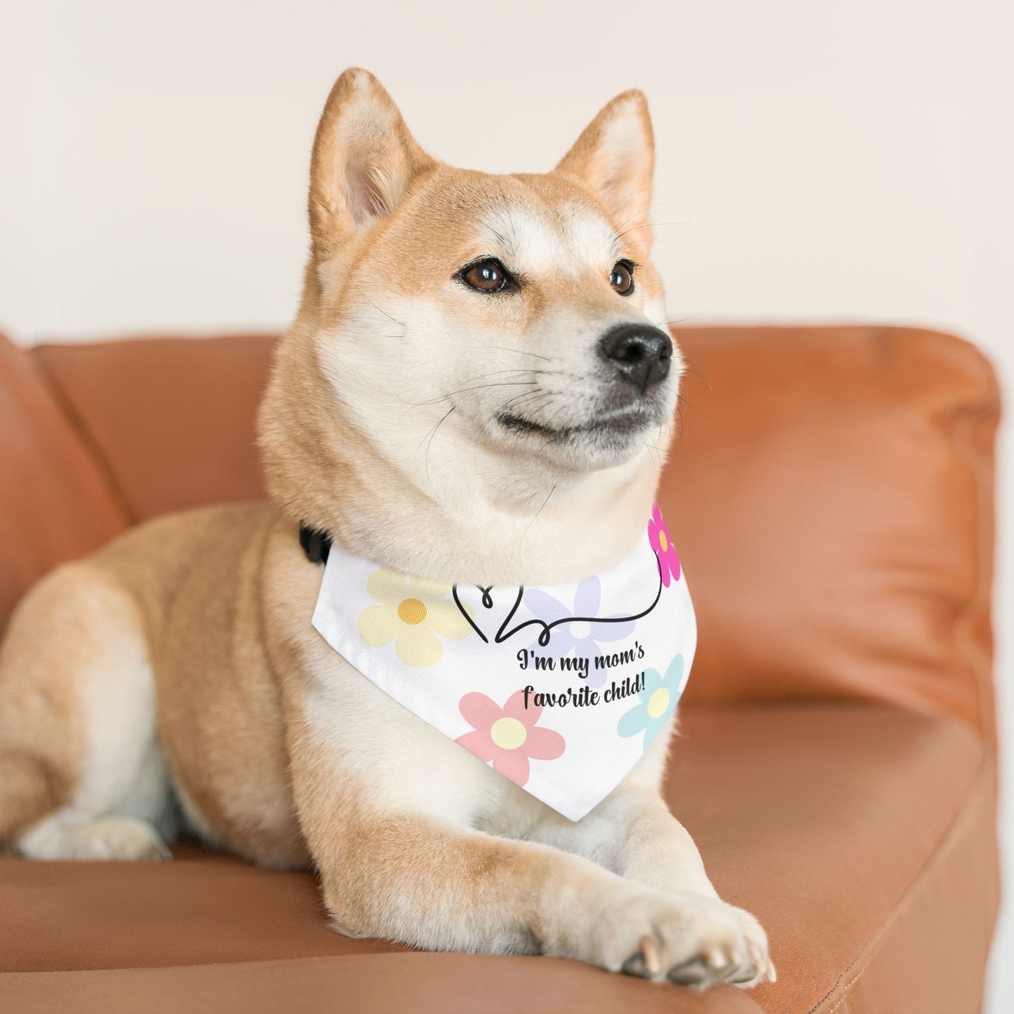 Flower Pet Bandana Collar
