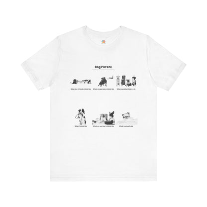 Funny Dog T-Shirt Meme - Mono (Black & White)