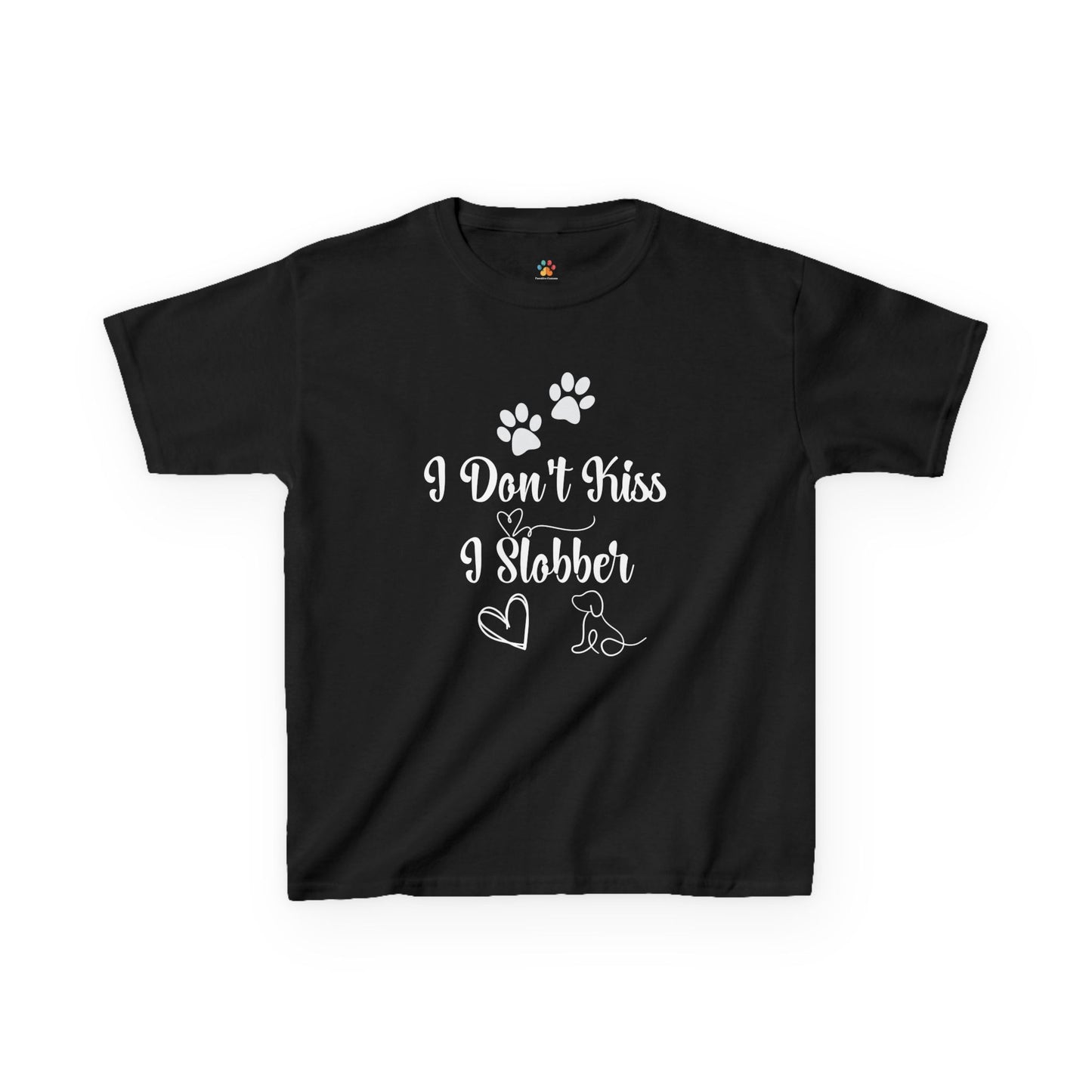 "I Don't Kiss, I Slobber" - Kids T-Shirt