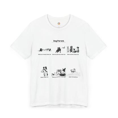 Funny Dog T-Shirt Meme - Mono (Black & White)